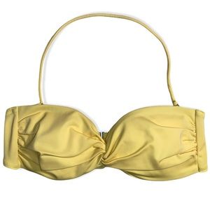 Victoria's Secret Yellow Bandeau Bikini Top